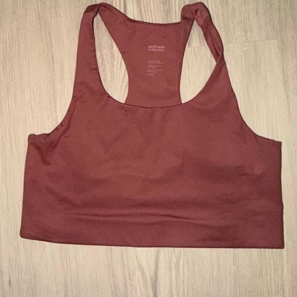 Girlfriend-collective Women's Pink and Burgundy Bra